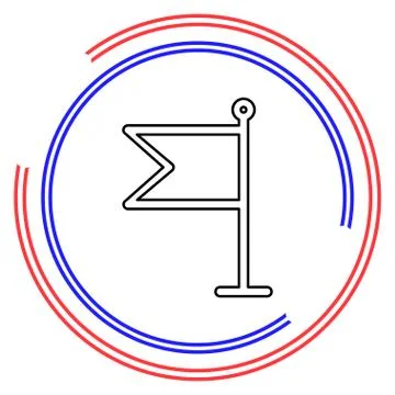 Flag vector icon Stock Illustration