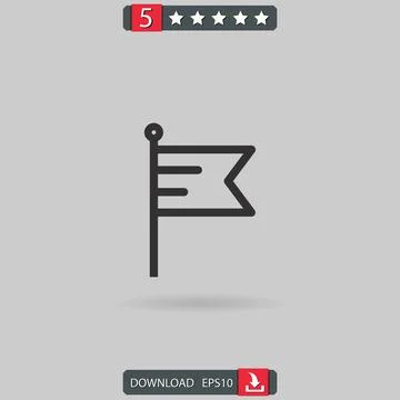 Flag vector icon Stock Illustration