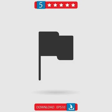 Flag vector icon Stock Illustration