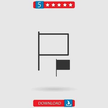 Flag vector icon Stock Illustration