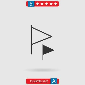 Flag vector icon Stock-Illustration