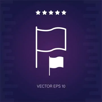 Flag vector icon Stock Illustration