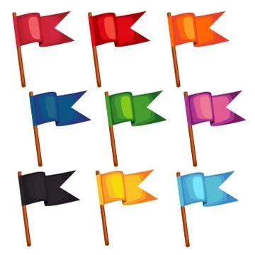 Flag Vector illustration Stock Illustration