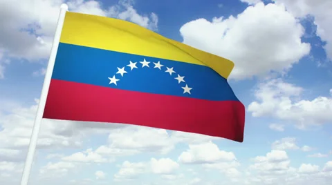 Flag Venezuela 02 Stock Footage 27421463
