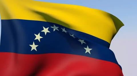 Flag of Venezuela HD Stock Footage 14824034