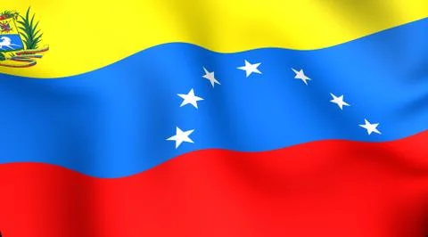 Flag of venezuela Stock Illustration