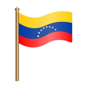 Flag of Venezuela. Vector illustration. イラスト素材