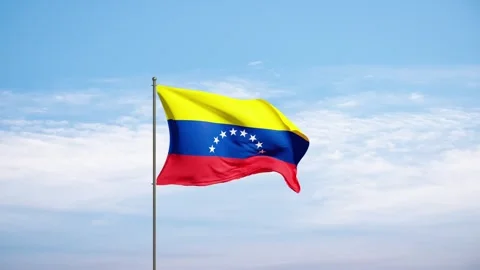 Flag Venezuela waving in the wind. Stock Footage 325974354