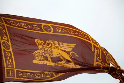 The flag of venice Stock Photos