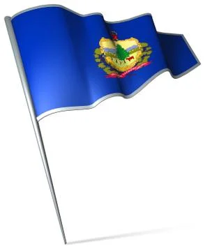 Flag of Vermont Stock Illustration