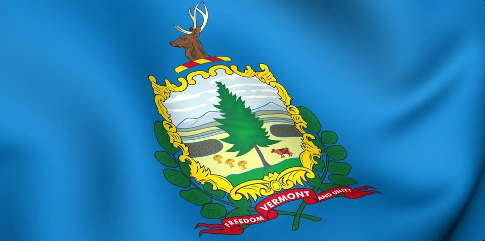 Flag of vermont Stock Illustration
