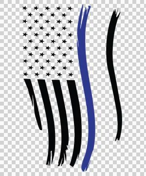 Flag Vertical With Curved Brush Stroke Stripes stars Stock Illustration