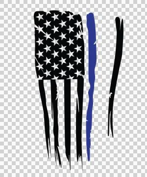 Flag Vertical Pattern With Stars And Long Torn stripes edges Stock Illustration