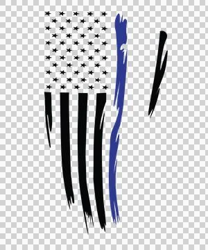 Flag Vertical With Uneven Brush Stroke Stripes stars Stock Illustration
