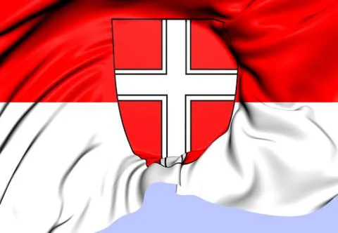 Flag of vienna Stock Illustration