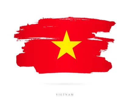 Flag of Vietnam. Abstract concept Stock Illustration