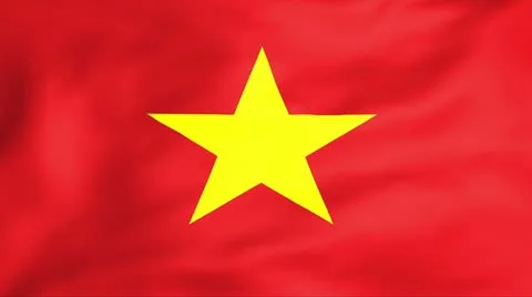 Flag Of Vietnam Stock Footage 11399615