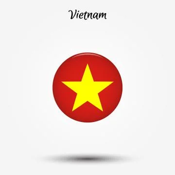 Flag of Vietnam icon Stock Illustration