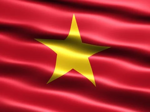 Flag of vietnam 스톡 일러스트