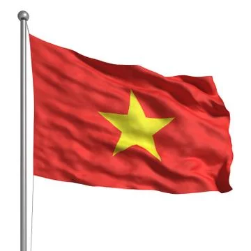 Flag of vietnam Illustrazione stock