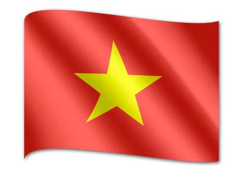 Flag of vietnam Stock Illustration