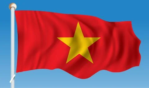 Flag of Vietnam Stock Illustration