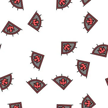 Flag viking vector seamless pattern Stock Illustration