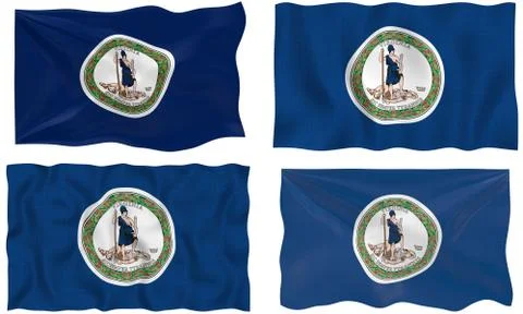 Flag of virginia Stock Illustration