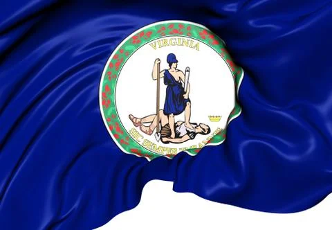 Flag of virginia Stock Illustration