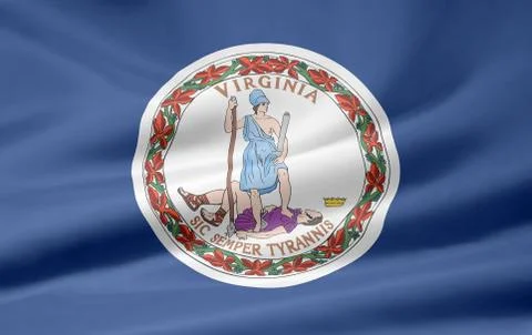 Flag of Virginia Stock Illustration