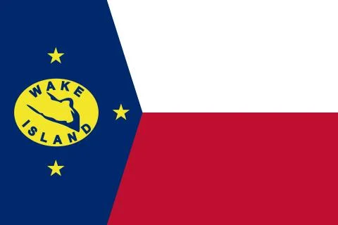 Flag of Wake Island Stock-Illustration