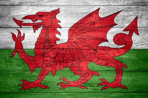 Flag of Wales Illustrazione stock