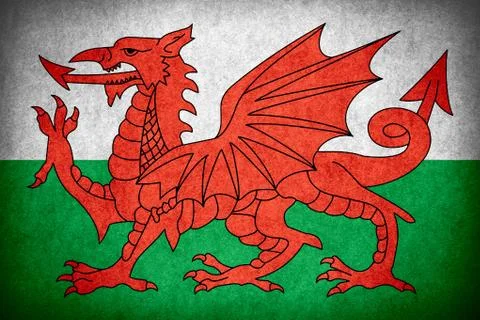 Flag of Wales Illustrazione stock