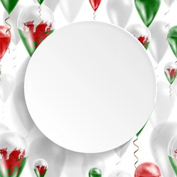 Flag of Wales Stock Illustration