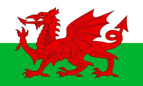 Flag of Wales Stock Illustration