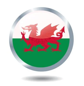 Flag of wales vector illustration Stock Illustration