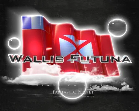Flag WallisFutuna quality designer flag Stock Illustration