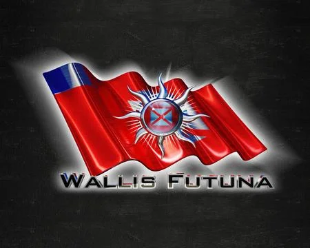 Flag WallisFutuna quality designer flag イラスト素材
