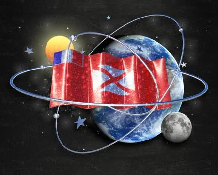 Flag WallisFutuna quality designer flag Stock Illustration