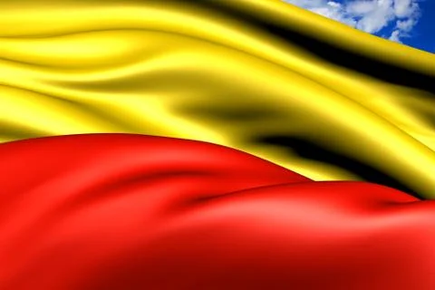 Flag of warsaw Stock Illustration