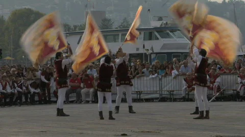 Flag-wavers 02 Stock Footage 94223