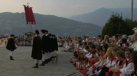 Flag-wavers 04 Stock Footage 94213