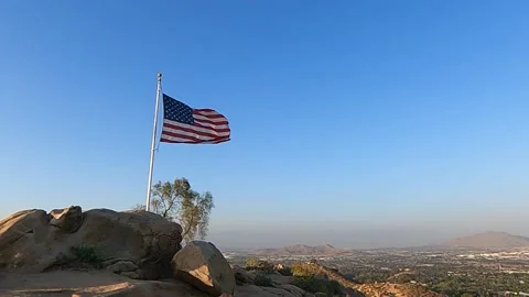 Flag Waving 1 Real Time Video stock 152535157