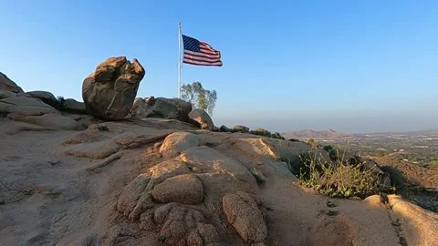 Flag Waving 3 slow motion Video stock 152535035