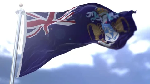 Flag waving against the sky Stock Footage 163017953