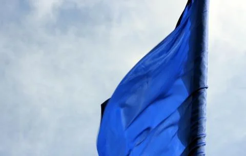 Flag in the wind Foto stock