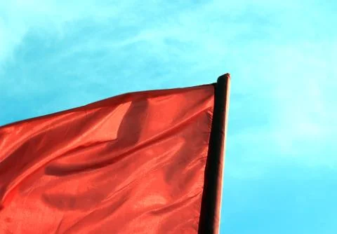 Flag in the wind Foto stock