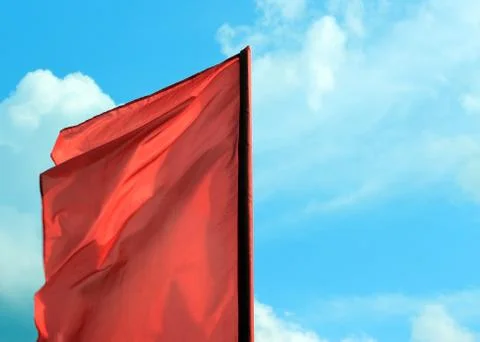 Flag in the wind Foto stock