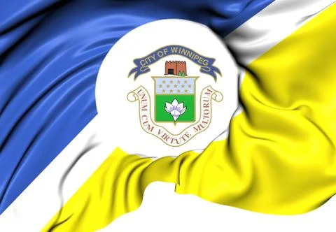 Flag of winnipeg Stock Illustration