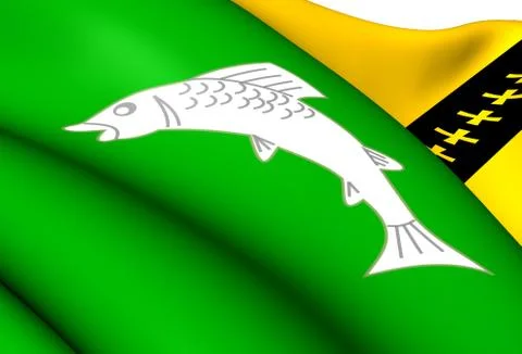 Flag of woudrichem Stock Illustration